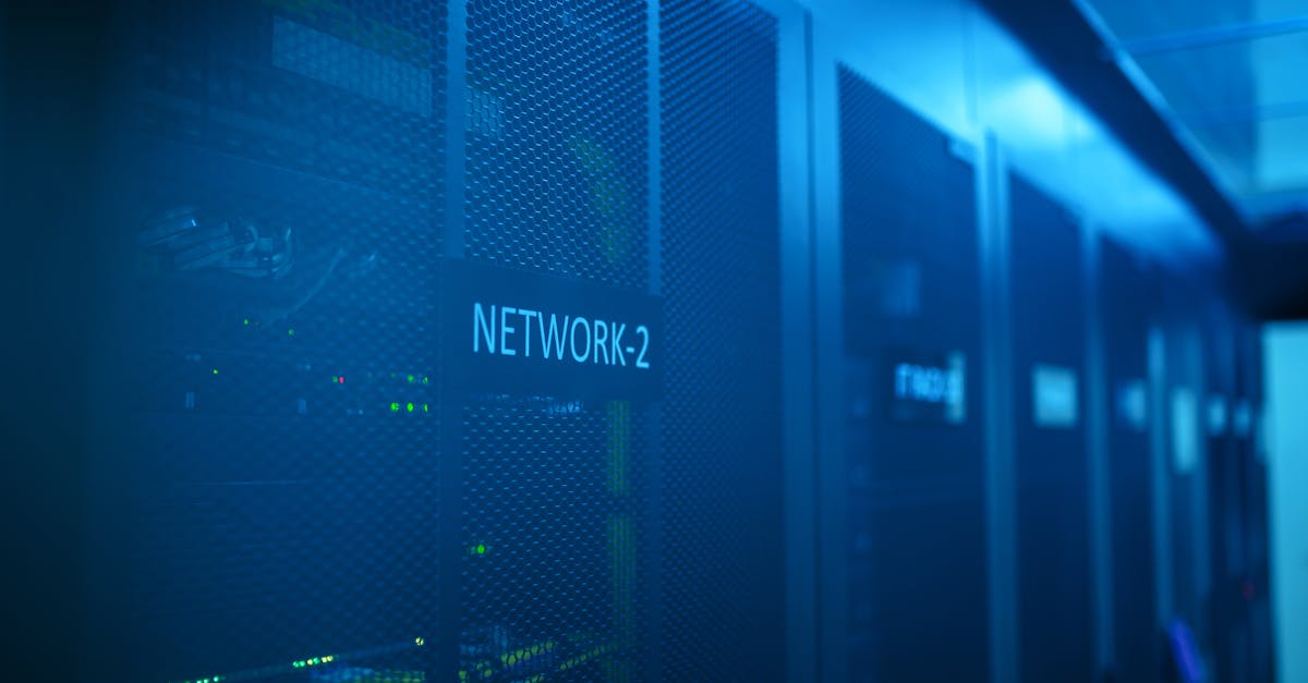 Secure healthcare data center with server racks representing robust clinic data protection.
